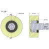 Rolle Nr. 235 – Rolle aus Kunststoff Ø100 mm für Maschinen von Wuhlmaus | OEM Wuhlmaus 000.03.030.00 | Hersteller KiJ