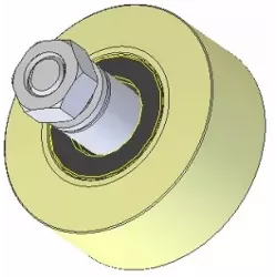 Rolle Nr. 235 – Rolle aus Kunststoff Ø100 mm für Maschinen von Wuhlmaus | OEM Wuhlmaus 000.03.030.00 | Hersteller KiJ