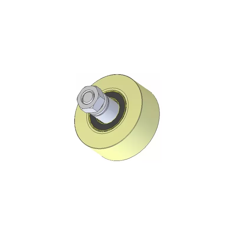 Rolle Nr. 235 – Rolle aus Kunststoff Ø100 mm für Maschinen von Wuhlmaus | OEM Wuhlmaus 000.03.030.00 | Hersteller KiJ