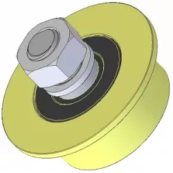 Rolle Nr. 236 – Rolle aus Kunststoff Ø66 mm für Maschinen von Wuhlmaus | Hersteller KiJ