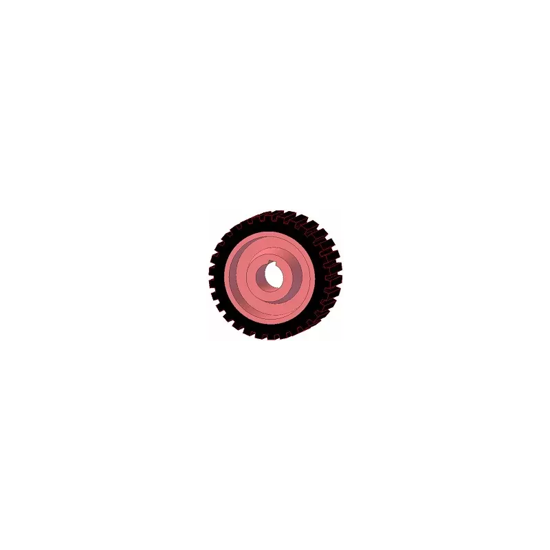 Rolle Nr. 1 – Antriebsrolle aus Gusseisen-Gummi Ø198 mm für Maschinen von Grimme | OEM Grimme 076.00673 | Hersteller KiJ