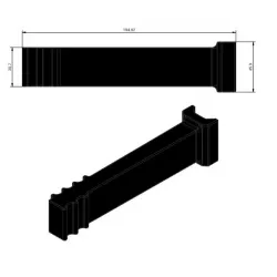 Reinigungsgummi – Gummielement von KiJ | OEM 206107, 206116, 206122 | Hersteller KiJ