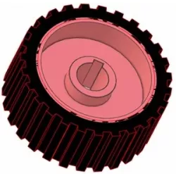 Rolle Nr. 2 – Antriebsrolle aus Gusseisen-Gummi Ø192 mm für Maschinen von Grimme | OEM Grimme 076.00637 | Hersteller KiJ