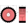 Rolle Nr. 2 – Antriebsrolle aus Gusseisen-Gummi Ø192 mm für Maschinen von Grimme | OEM Grimme 076.00637 | Hersteller KiJ