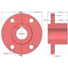 Rolle Nr. 196a – Rollennabe aus Gusseisen Ø70 mm für Maschinen von Wuhlmaus | Hersteller KiJ