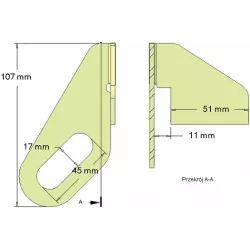 Metallabstreifer rechts – Abstreifer für Maschinen von Grimme | OEM Grimme 015.11859 | Hersteller KiJ