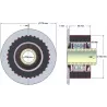 Rolle Nr. 136 – Umlenkrolle aus Stahl-Gummi Ø132 mm für Maschinen von Grimme | OEM Grimme 200.33879 | Hersteller KiJ