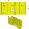 Bandverbinder mit Nocken – Bandverbinder, Varianten 35/32 mm und 42/32 mm, für Grimme | OEM Grimme 015.22172, 015.22173, 015.42490 | Hersteller KiJ