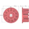 Rolle Nr. 16a – Antriebsrolle aus Gusseisen Ø124 mm für Maschinen von Grimme | OEM Grimme 001.00524 | Hersteller KiJ