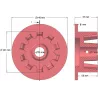 Rolle Nr. 51 – Antriebsrolle aus Gusseisen Ø101 mm für Maschinen von Grimme | OEM Grimme 006.00066, 006.00067 | Hersteller KiJ