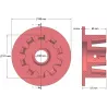 Rolle Nr. 64 – Antriebsrolle aus Gusseisen Ø101 mm für Maschinen von Grimme | OEM Grimme 006.00068, 006.00069, 006.00550 | Hersteller KiJ