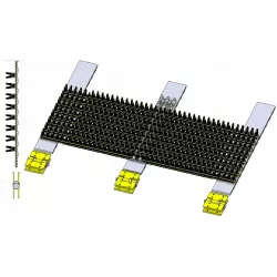 Krautband DR 1500 mit 3 Gurten – Band für Kartoffelroder Grimme DR 1500 | OEM Grimme 300.18407, 300.25773, 300.18646 | Hersteller KiJ