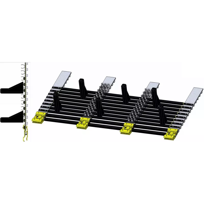 Krautband DR 1500 mit 4 Gurten – Band für Kartoffelroder Grimme DR 1500 | OEM Grimme 300.18407, 300.25773, 300.18646 | Hersteller KiJ