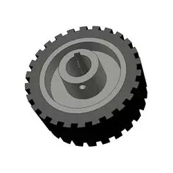 Rolle Nr. 44 – Antriebsrolle aus Gusseisen-Gummi Ø165 mm für Maschinen von Grimme | OEM Grimme 076.00823 | Hersteller KiJ