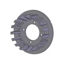 Rolle Nr. 104 – Antriebsrolle aus Gusseisen Ø178 mm, Teilung 35 mm, für Maschinen von Grimme | OEM Grimme 006.00030 | Hersteller KiJ