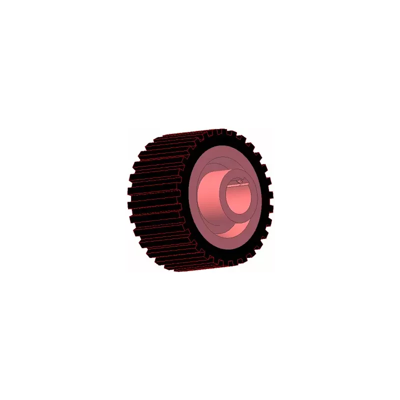 Rolle Nr. 220 – Antriebsrolle aus Gusseisen-Gummi Ø132 mm für Maschinen von Grimme | OEM Grimme 076.00655 | Hersteller KiJ