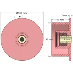 Rolle Nr. 193 – Umlenkrolle aus Stahl Ø135 mm für Maschinen von Grimme | OEM Grimme 088.00486 | Hersteller KiJ