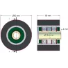 Rolle Nr. 30 – Rolle aus Stahl-Gummi Ø90 mm für Maschinen von ROPA | OEM ROPA 252020, 1131021828, 1131029638 | Hersteller KiJ