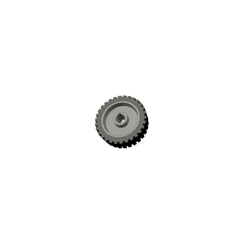 Rolle Nr. 43 – Antriebsrolle aus Gusseisen-Gummi Ø198 mm für Maschinen von Grimme | OEM Grimme 076.00704 | Hersteller KiJ
