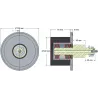 Rolle Nr. 61 – Umlenkrolle aus Stahl-Gummi Ø100 mm für Maschinen von Grimme | OEM Grimme 200.29585 | Hersteller KiJ
