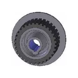 Rolle Nr. 66 – Antriebsrolle aus Gusseisen-Gummi Ø132 mm für Maschinen von Grimme | OEM Grimme 076.01322, 001.00504 | Hersteller KiJ