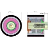 Rolle Nr. 186 – Rolle aus Stahl-Gummi Ø110 mm für Maschinen von Holmer | OEM Holmer 1131033189, 1203045858 | Hersteller KiJ