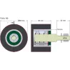 Rolle Nr. 189 – Stützrolle aus Stahl-Gummi Ø90 mm für Maschinen von Holmer | OEM Holmer 1131002796 | Hersteller KiJ