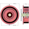 Rolle Nr. 192 – Stützrolle aus Stahl-Gummi Ø210 mm für Maschinen von Holmer | OEM Holmer 1130010077 | Hersteller KiJ