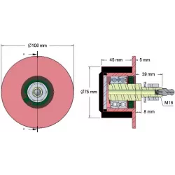 Rolle Nr. 11 – Stützrolle aus Stahl-Gummi Ø78 mm für Maschinen von Grimme | OEM Grimme 200.10202, 200.10208, 200.29586 | Hersteller KiJ
