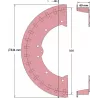 Rolle Nr. 221 – Antriebsrolle aus Stahl Ø500 mm für Maschinen von ROPA | OEM ROPA 121538, 1197019299 | Hersteller KiJ