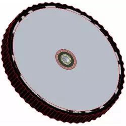 Rolle Nr. 247 – Krauteinzugsrolle aus Stahl-Gummi Ø420 mm für Maschinen von Grimme | OEM Grimme 200.29538 | Hersteller KiJ