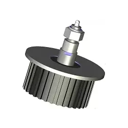 Rolle Nr. 6a – Umlenkrolle aus Stahl-Gummi Ø132 mm für Maschinen von Grimme | OEM Grimme 200.17570, 200.08260, 200.17665 | Hersteller KiJ