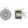 Rolle Nr. 8 – Umlenkrolle aus Stahl-Gummi Ø100 mm für Maschinen von Grimme | OEM Grimme 200.16029, 088.00325, 088.00324 | Hersteller KiJ