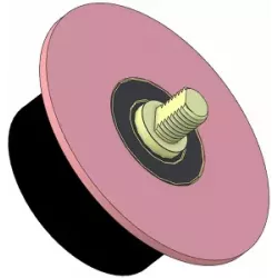 Rolle Nr. 10 – Stützrolle aus Stahl-Gummi Ø100 mm für Maschinen von Wuhlmaus | OEM Wuhlmaus 000.03.004.00 | Hersteller KiJ