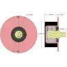 Rolle Nr. 10 – Stützrolle aus Stahl-Gummi Ø100 mm für Maschinen von Wuhlmaus | OEM Wuhlmaus 000.03.004.00 | Hersteller KiJ