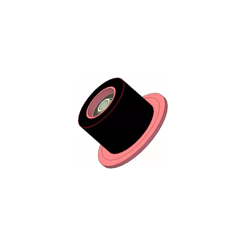 Rolle Nr. 23 – Stützrolle aus Stahl-Gummi Ø110 mm für Maschinen von ROPA | OEM ROPA 252066 | Hersteller KiJ