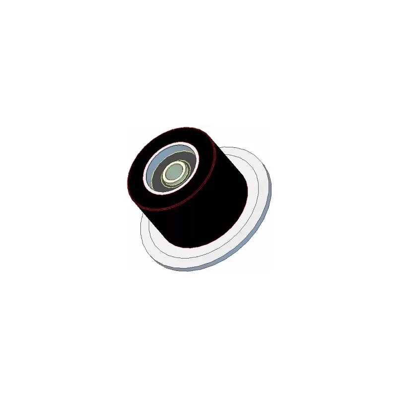 Rolle Nr. 23H – Stützrolle aus Stahl-Gummi Ø110 mm für Maschinen von Holmer | OEM Holmer 1130020688 | Hersteller KiJ