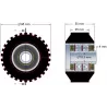 Rolle Nr. 26 – Stützrolle aus Stahl-Gummi Ø95 mm für Maschinen von ROPA | OEM ROPA 252079 | Hersteller KiJ