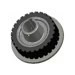 Rolle Nr. 29 – Rolle aus Gusseisen-Gummi Ø170 mm | Hersteller KiJ