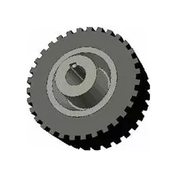 Rolle Nr. 35 – Rolle aus Gusseisen-Gummi Ø145 mm für Maschinen von Grimme | OEM Grimme 300.01927 | Hersteller KiJ