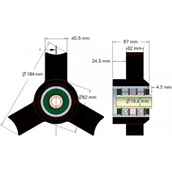 Rolle Nr. 54a – Rolle aus Gummi für Maschinen von Wuhlmaus | Hersteller KiJ