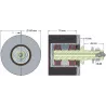 Rolle Nr. 62 – Umlenkrolle aus Stahl-Gummi Ø100 mm für Maschinen von Grimme | OEM Grimme 200.11379, 200.46387 | Hersteller KiJ
