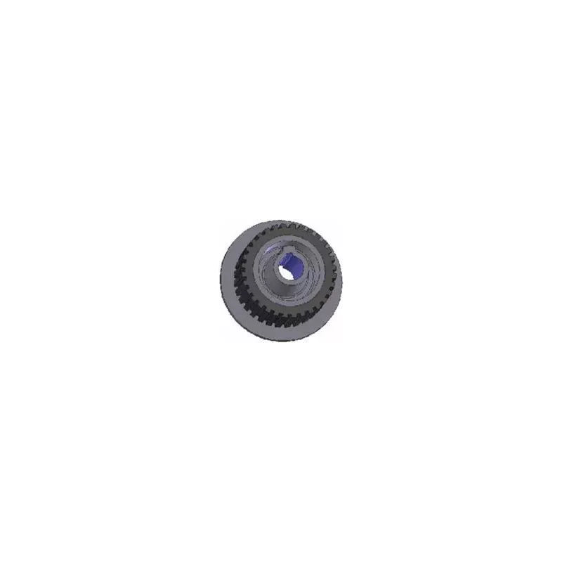Rolle Nr. 75 – Antriebsrolle aus Gusseisen-Gummi Ø132 mm | Hersteller KiJ