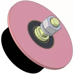 Rolle Nr. 80 – Tragrolle aus Stahl-Gummi Ø100 mm für Kartoffelroder Anna Z644 | OEM Anna 564421017 | Hersteller KiJ