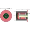 Rolle Nr. 108 – Stützrolle aus Stahl-Gummi Ø80 mm für Maschinen von Grimme | OEM Grimme 200.50894, 200.92919 | Hersteller KiJ