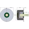 Rolle Nr. 179 – Rolle aus Stahl-Gummi Ø95 mm | Hersteller KiJ
