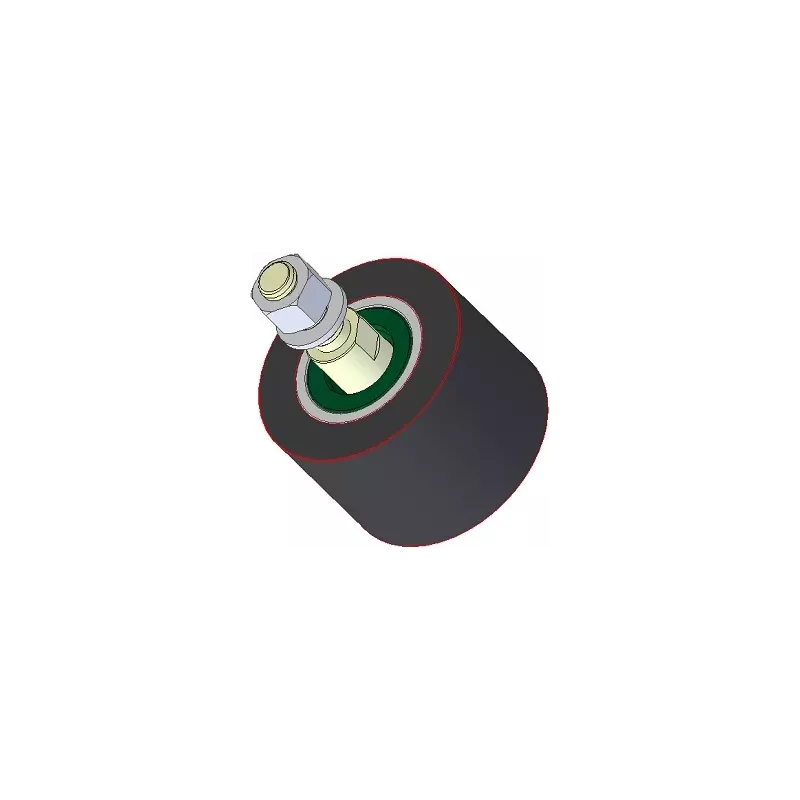 Rolle Nr. 189 – Stützrolle aus Stahl-Gummi Ø90 mm für Maschinen von Holmer | OEM Holmer 1131002796 | Hersteller KiJ