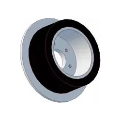Rolle Nr. 190 – Antriebsrolle aus Stahl-Gummi Ø200 mm für Maschinen von Holmer | OEM Holmer 1130010341 | Hersteller KiJ