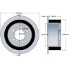 Rolle Nr. 219 – Antriebsrolle aus Stahl-Gummi Ø200 mm für Maschinen von ROPA | OEM ROPA 121368 | Hersteller KiJ