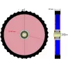 Rolle Nr. 233 – Andruckrolle aus Stahl-Gummi Ø340 mm für Maschinen von ROPA | OEM ROPA 2520140 | Hersteller KiJ
